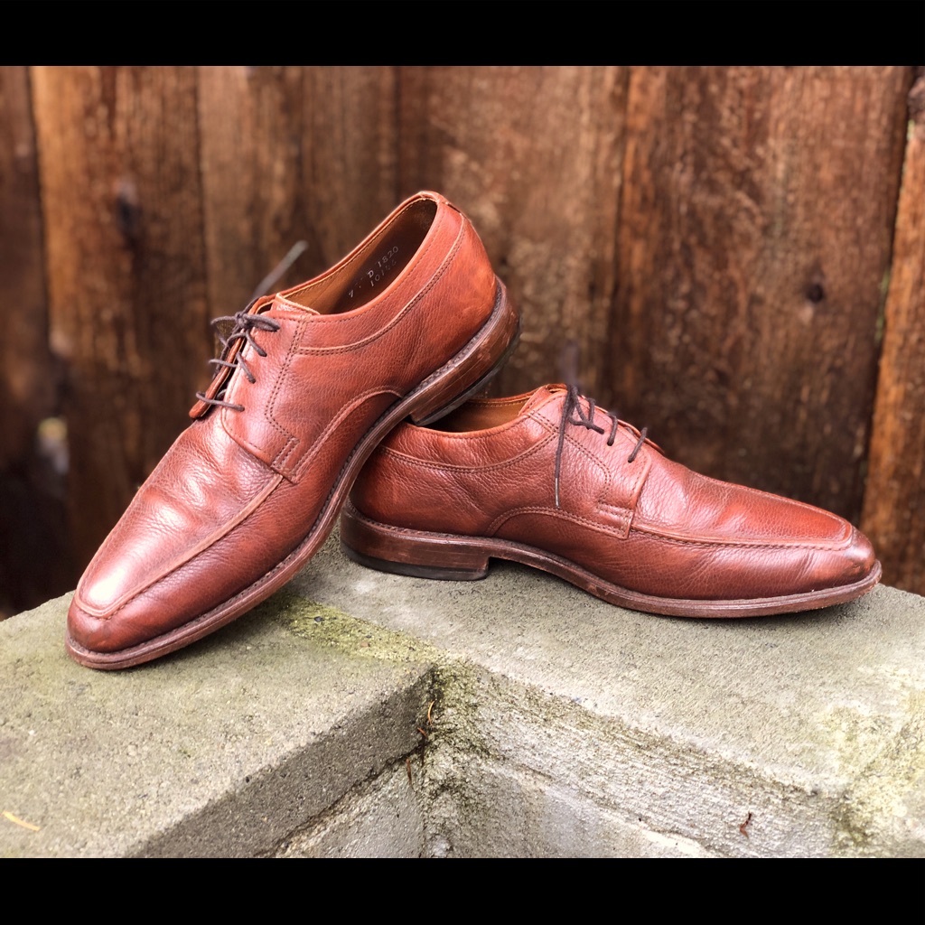 Allen Edmonds ‘Jackson’ Mens Shoe In Warm Medium Brown Leather 7 D